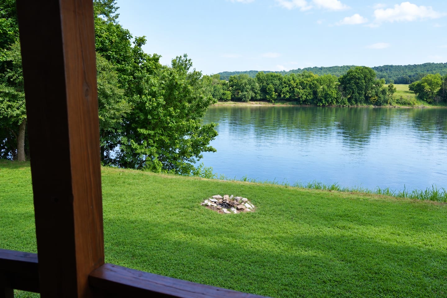 View from the river deck