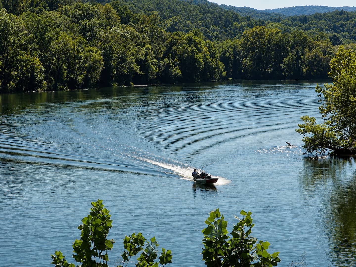 Boating on the White River