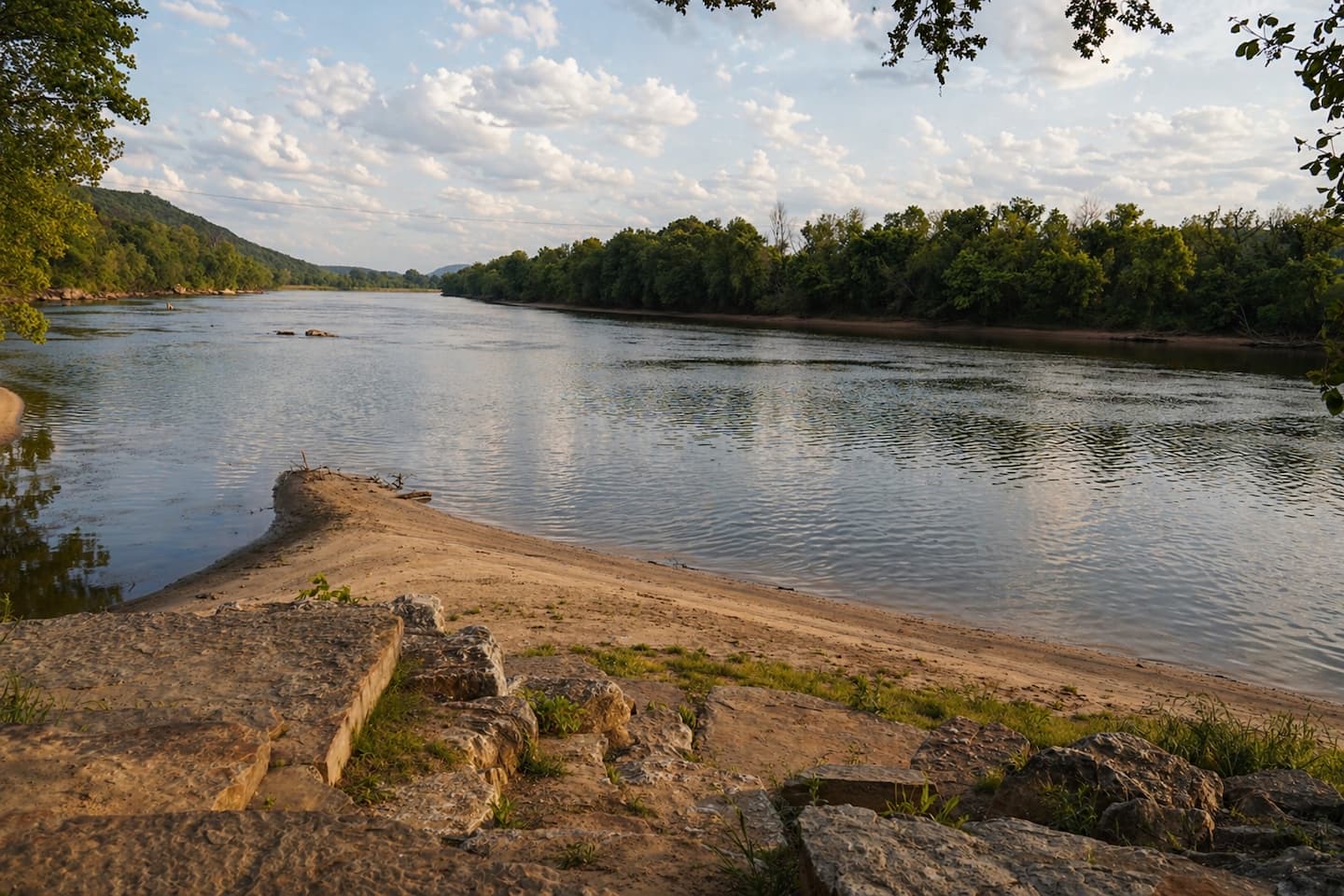 White River shoreline