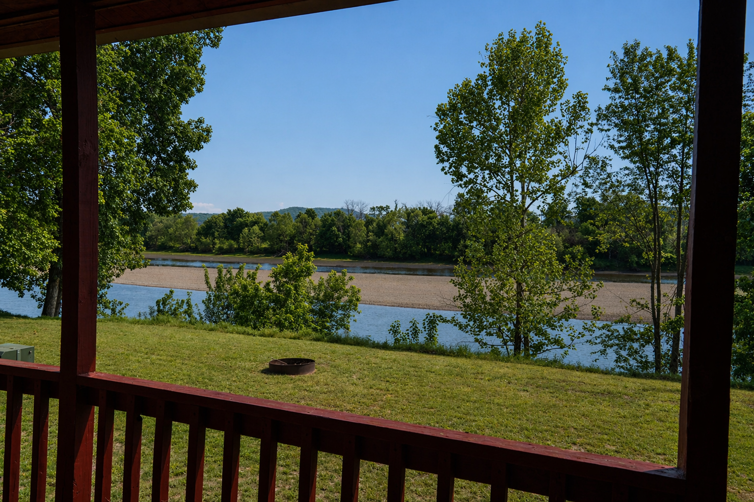 View from the river deck